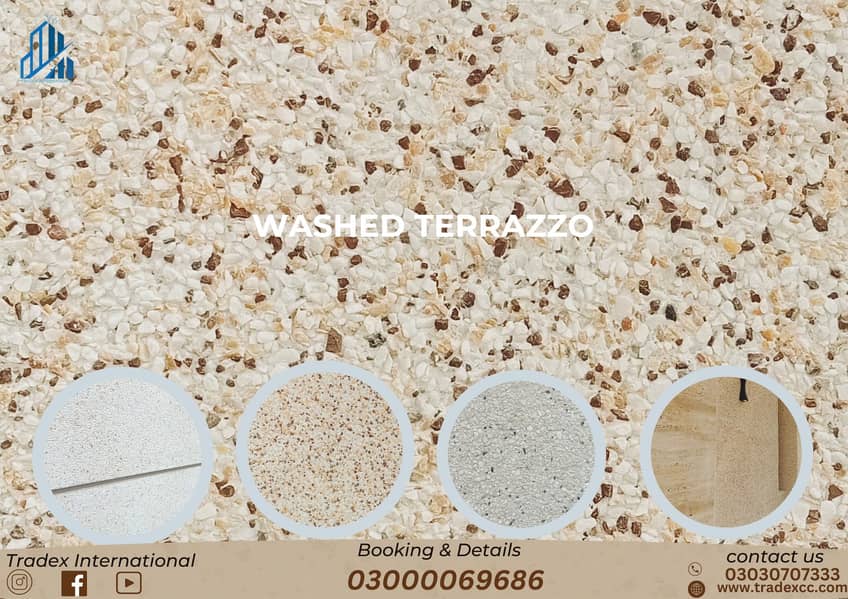 Washed terrazzo services - exposed aggregate - Texture Designing 3