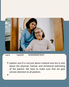 Nurse / patient care / patient attendant / home care nursing services