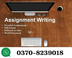 Assignment writing work Part Time/Full Time Daily payments