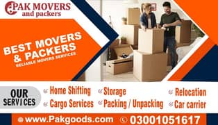 Cargo container Mazda & shahzore and Home shifting movers and packers