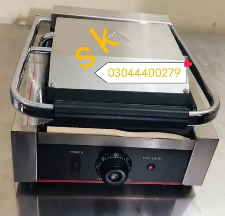 Hot plate and Grill , grill , all Kitchen Equipment , Panini grill 3