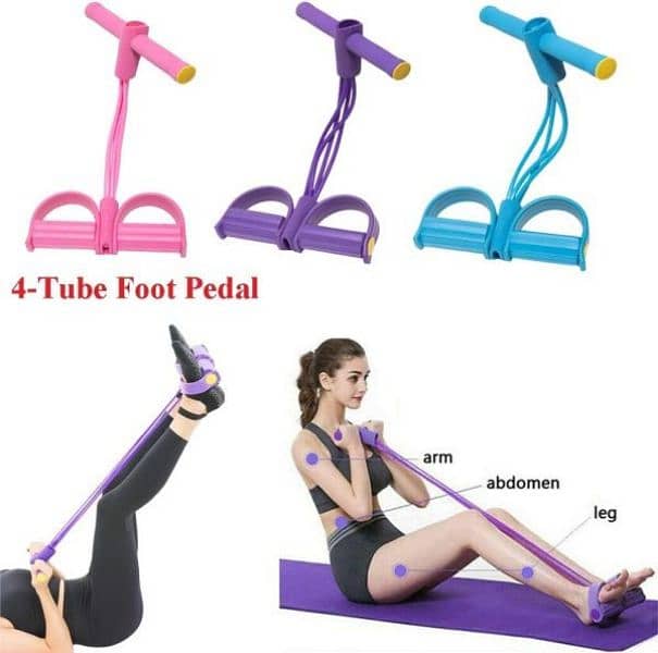 Foot Pedal Resistance Band Elastic Sit-up to reduce tummy 3