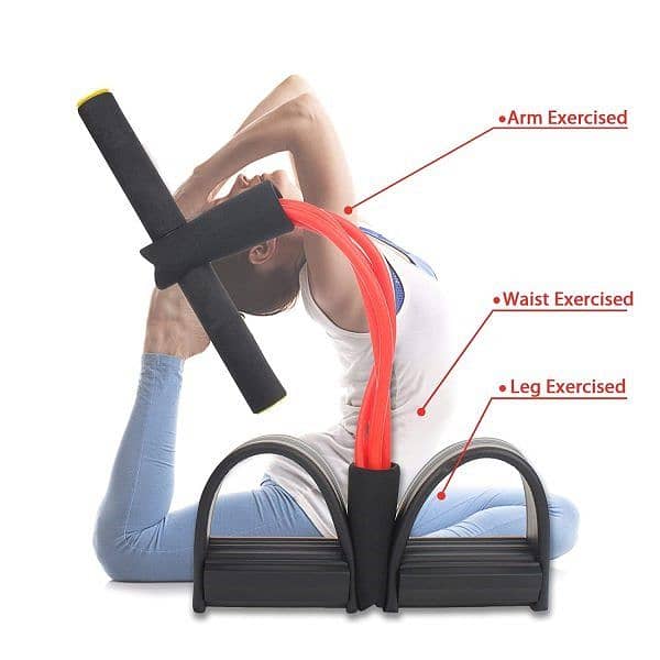 Foot Pedal Resistance Band Elastic Sit-up to reduce tummy 4