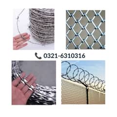 Chain link fence Razor wire security mesh jali pipe Welded