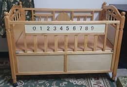 baby full wooden  sleeping bed