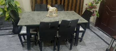 imported dining table 12mm top mirror