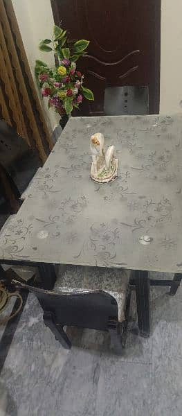 imported dining table 12mm top mirror 1