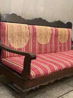 Sofa 3seater + 2separate Sofas pure wooden high quality for sale