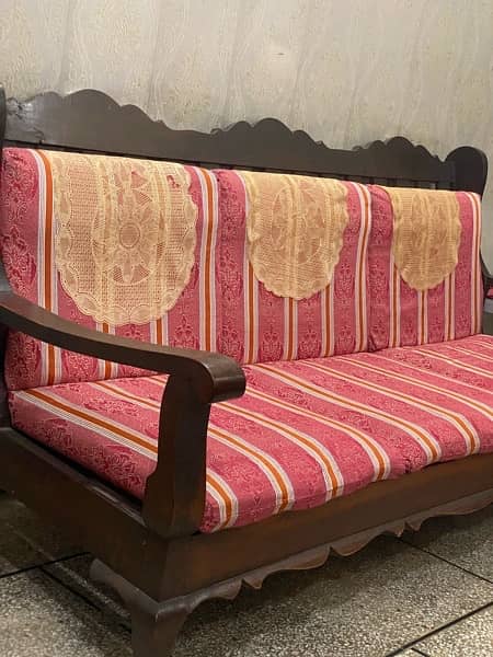 Sofa 3seater + 2separate Sofas pure wooden high quality for sale 0