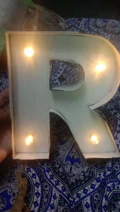 R letter hanging light