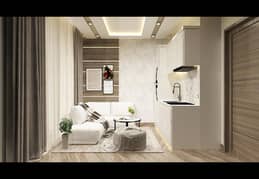 Semi-Furnished One Bed Daisy Suite Apartment For Sale in Bahria Town Lahore (Iqbal Block)