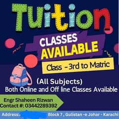 Excel Tuition Academy - From 3rd Grade to Matric