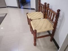 wooden chairs