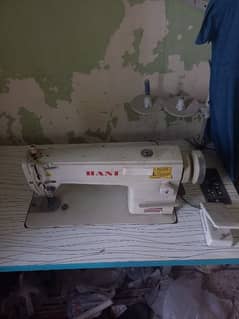 sewing machine with table
