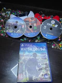 Watch Dogs 2/Tekken 7/Fifa 18 Ps4 For Sale