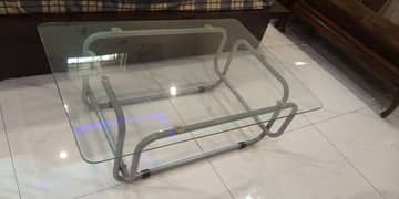 *°Glass Coffee Table  & *°Solid Cherry Step End Table