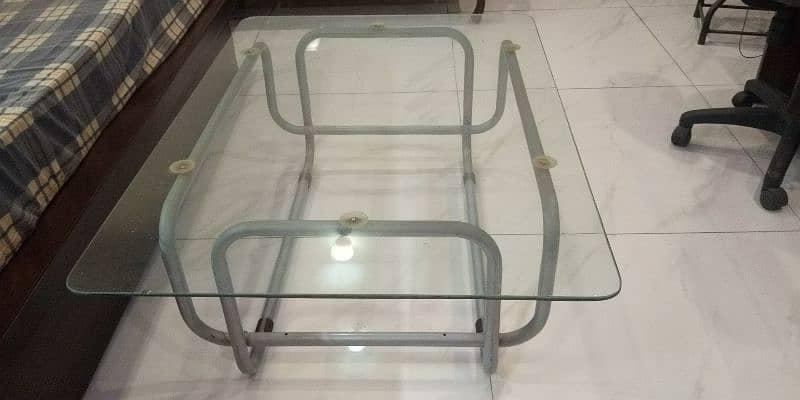 *°Glass Coffee Table  & *°Solid Cherry Step End Table 1