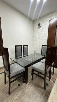 dining table/glass top dining table/dining for sale/6 seater/SixSeater