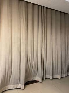 2 curtains with 9.5Ft rod - Sattan