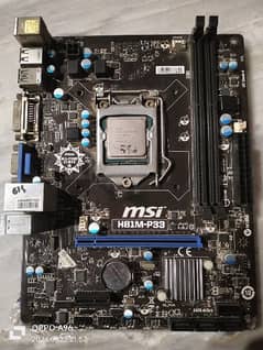 MSI Motherboard + Intel Core i5 4th Generation