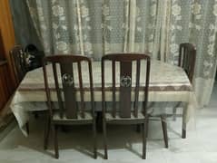 6 chairs Wooden dinning table