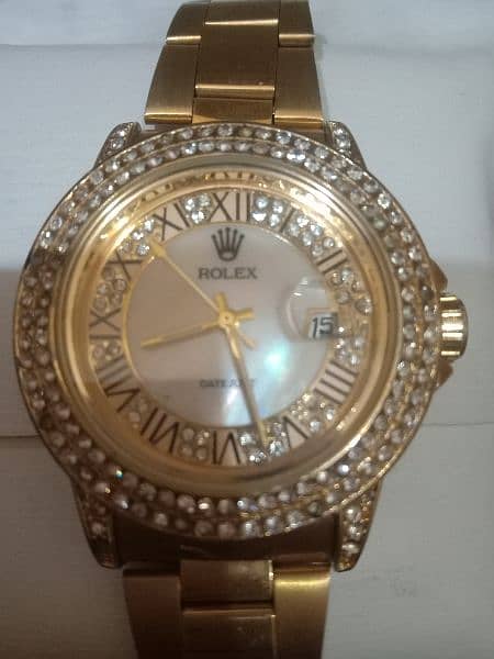 Men Golden Rolex watch 1