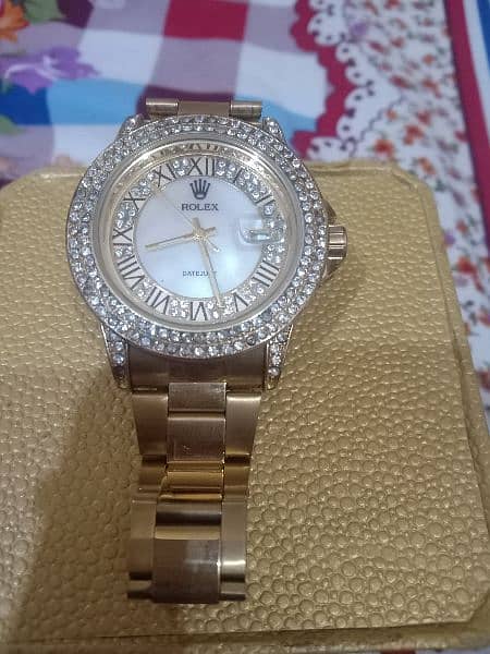 Men Golden Rolex watch 2