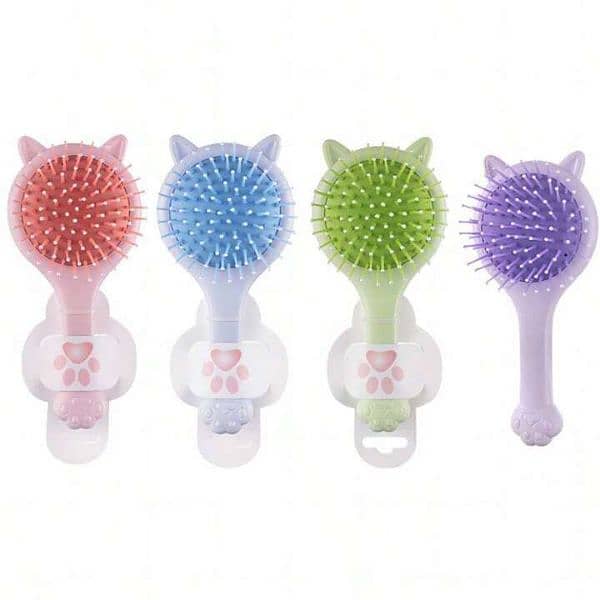 mini hair brush with mirror 2