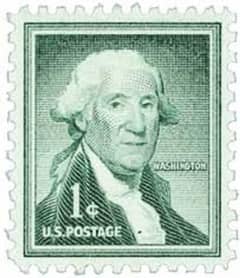 George Washington 1 cent stamp