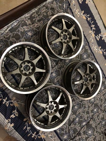 Kosei Japan Orignal 17 inch Multi pcd 7jj rims 2