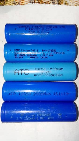 18650 Lithium Li-ion cell 3.7V to 4.2V | mAh not Tested only voltage 5