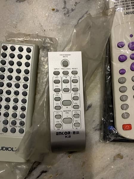 enkor speaker remotes & old tv remote 1