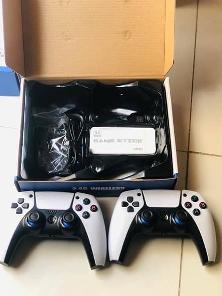 M15 Game Stick 4K Console 64GB 2 Wireless Controllers 20000 Games by 3