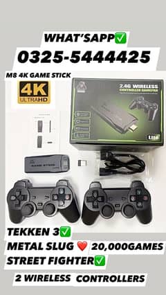 M-8 GAME  USB GAMING STICK WITH 2 CONTROLLERS
