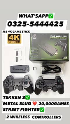 M-8 GAME  USB GAMING STICK WITH 2 CONTROLLERS 0