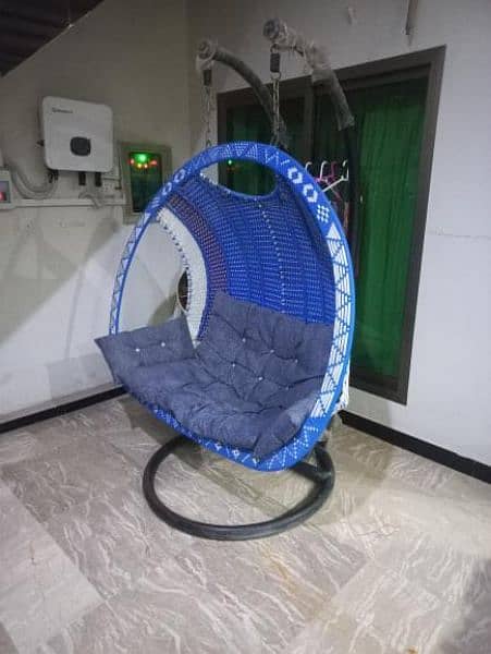 hanging egg chair with stand 1