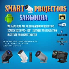 NEW 4K LED ANDROID PROJECTORS AVAILABLE NOW