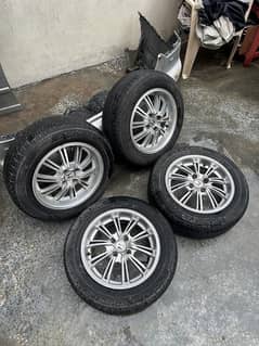 Alloy rims with tyres 15inch