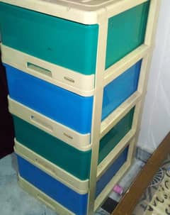 Colorful plastic drawer cabinet