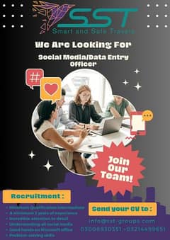 Need Male & Female staff for Travel Agency