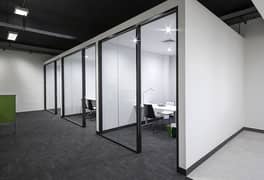 Gypsum Board - Glass Drywall Wall Partition - PVC Flooring & Ceiling