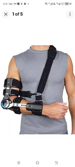 Ossur Innovator X Post-Op Elbow Brace Adjustable with strap, Right arm