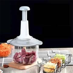 (Free Delivery) 1.5L Multi-function Manual Vegetable Grinder chopper