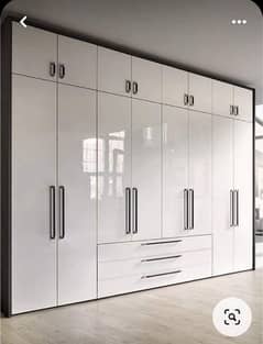 wardrobe and kitchen cabinet