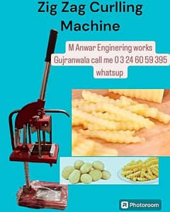 zig zag chips cutter machine