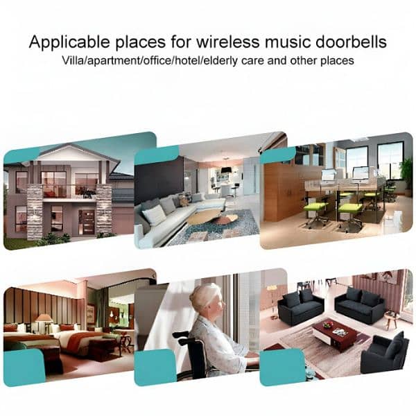 VOYE V012A Home Music Remote Control Wireless Doorbell With 38 Sound 2