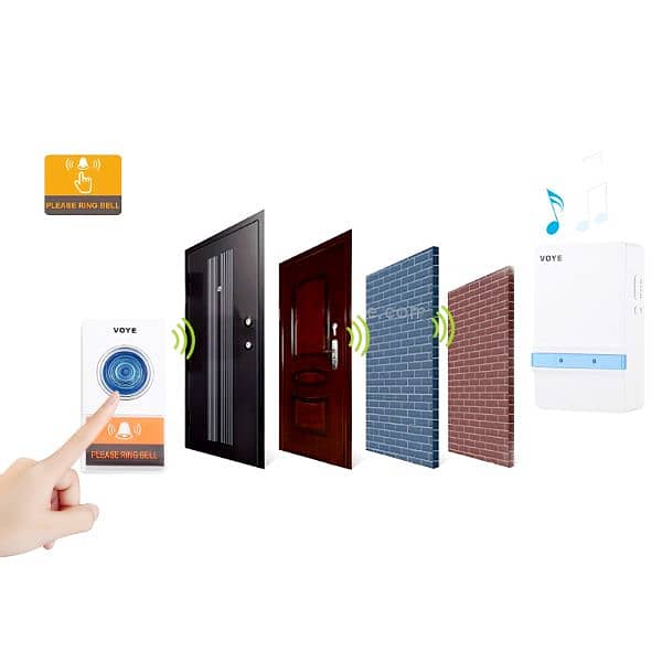 VOYE V012A Home Music Remote Control Wireless Doorbell With 38 Sound 4