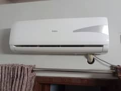 Haier 1 ton ac split non invertor condition 10/10 as like new