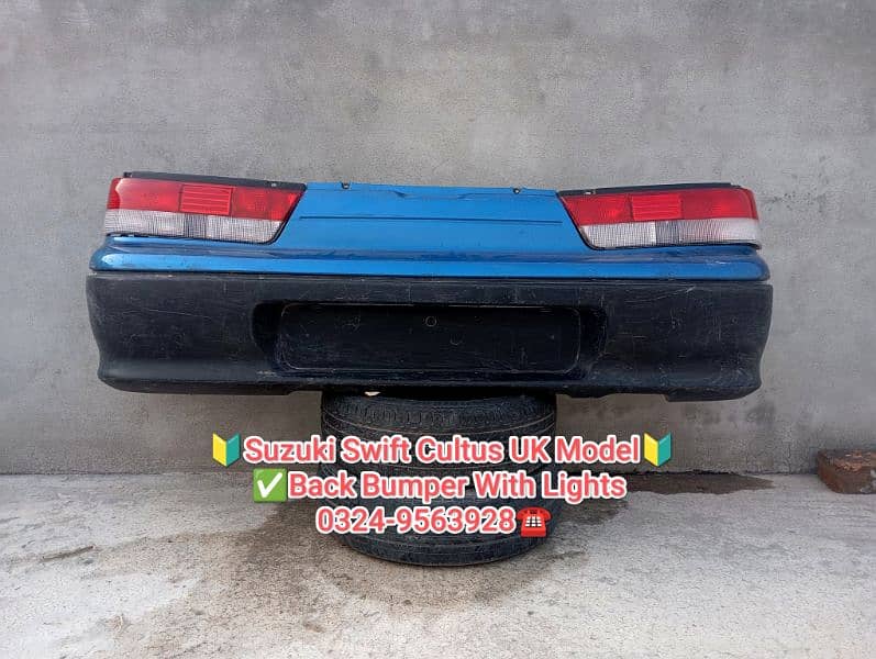 Suzuki Swift Cultus London Model Back Bumper with lights 1