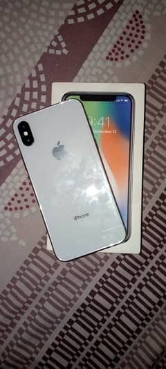 iPhone X 256GB PTA approved Officially With box and Orignal adapter